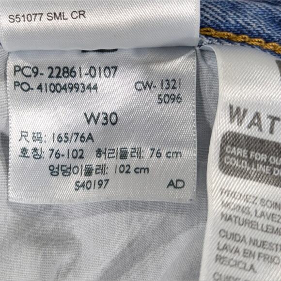 Levi's Premium Distressed Wedgie EUC Size 30 J1433 - Picture 10 of 12